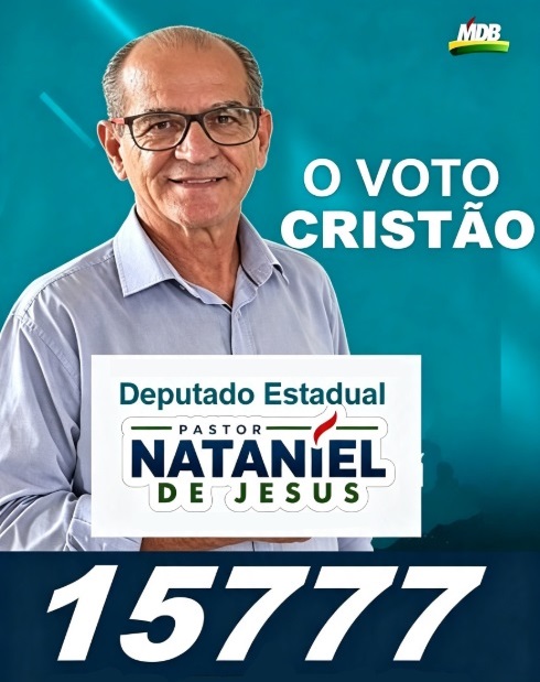 Amigos, irmãos e conterrâneos, venho hoje com o coração aberto pedir o seu apoio e o seu voto para um homem que tem dedicado sua vida ao bem de todos: o Pastor Nataniel de Jesus. Filho desta terra, ele conhece nossas dores, nossas esperanças e o quanto precisamos de mudanças verdadeiras.